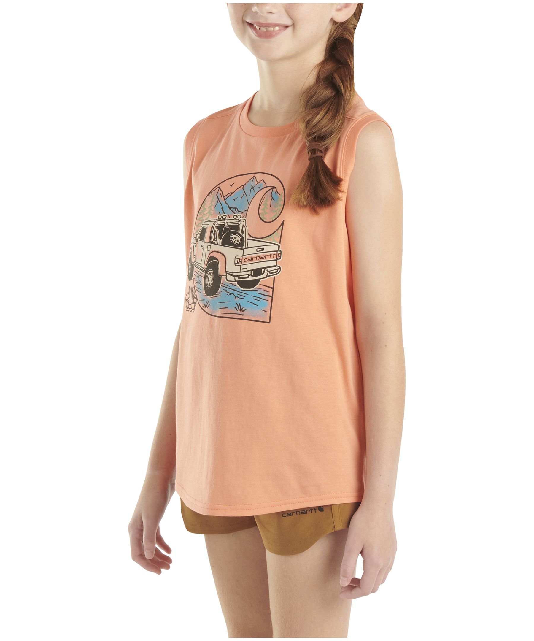 T-shirt sans manches unisexe pour enfants, tout-terrain, Carhartt