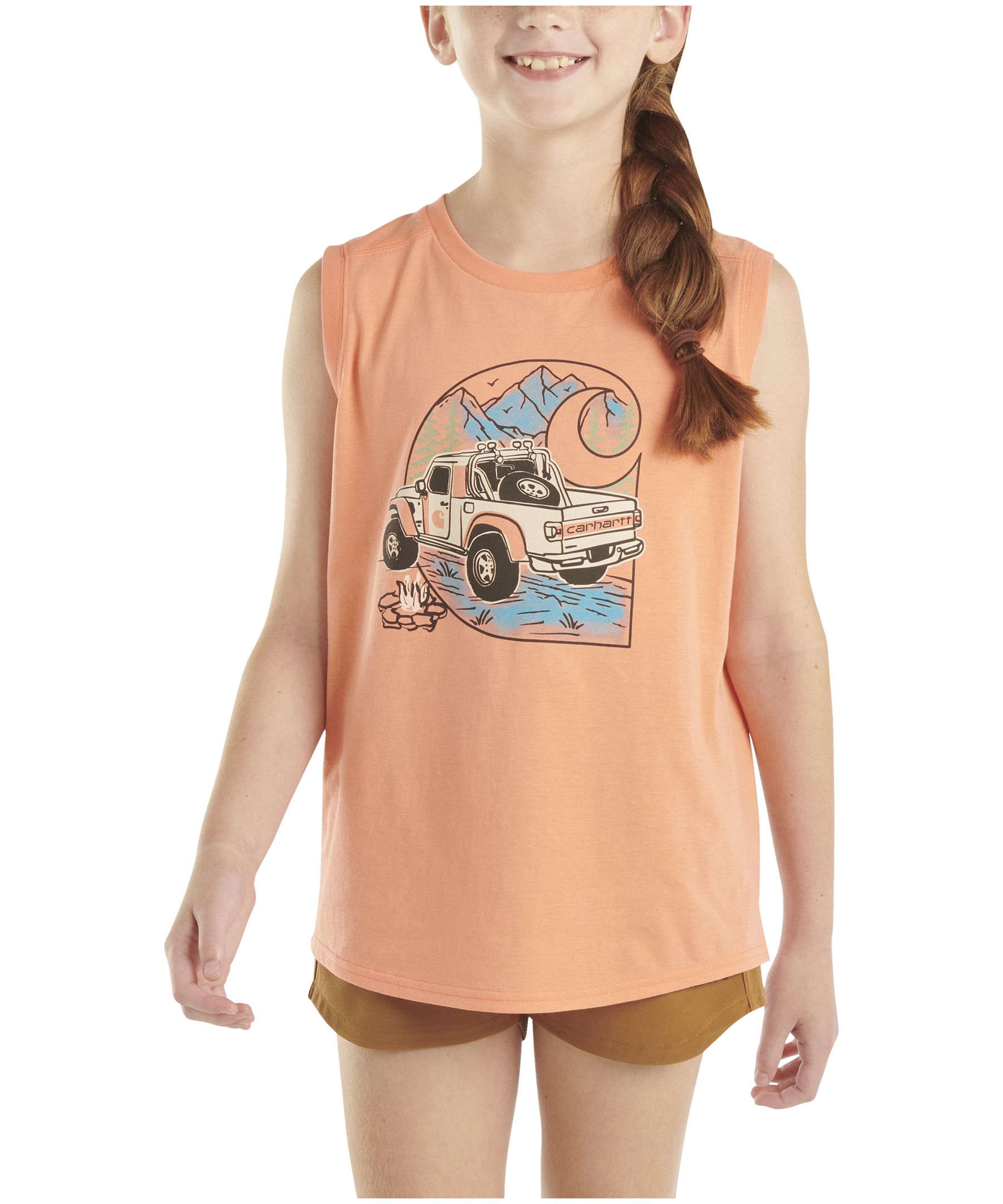 T-shirt sans manches unisexe pour enfants, tout-terrain, Carhartt
