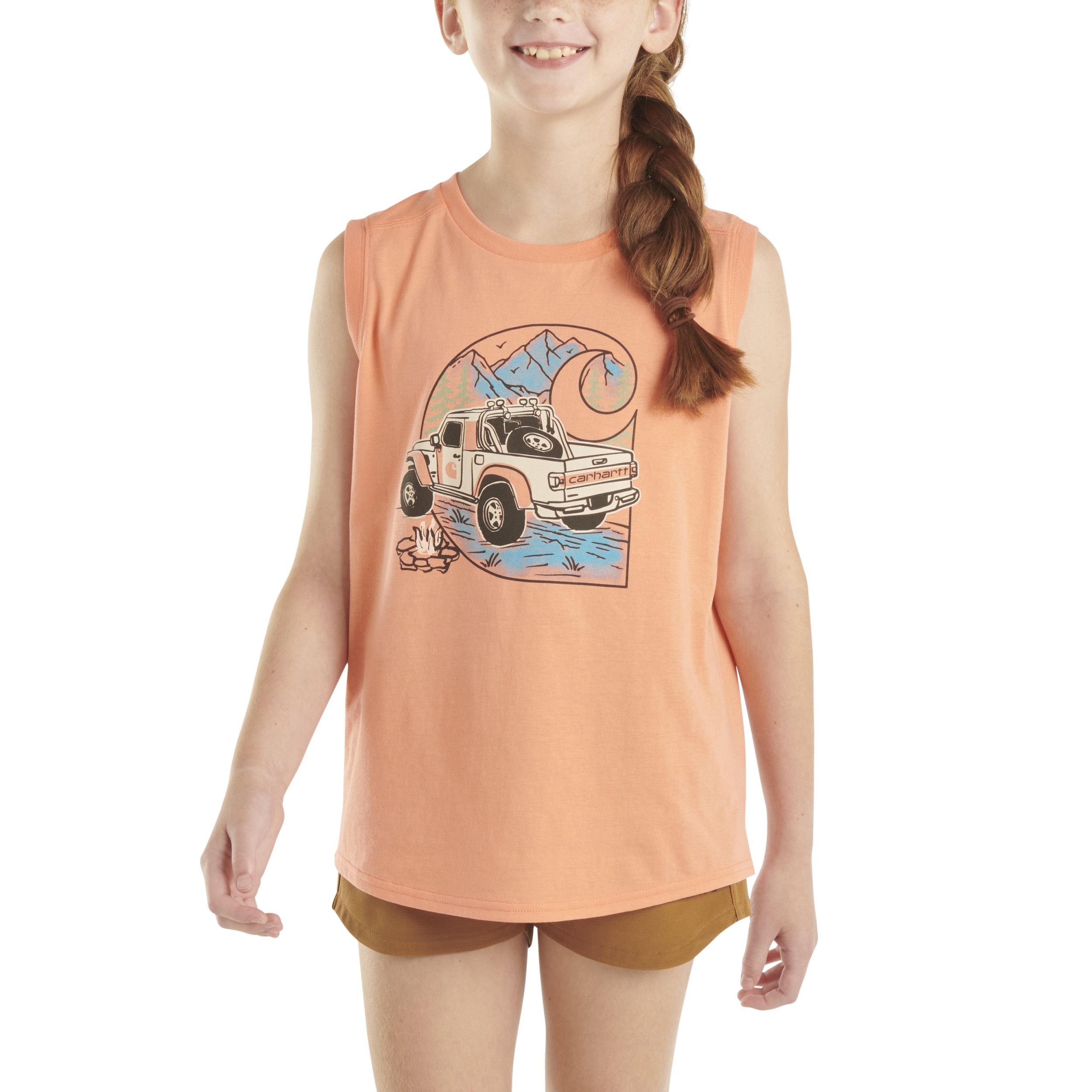 T-shirt sans manches unisexe pour enfants, tout-terrain, Carhartt