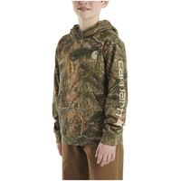Chandail en molleton camouflage unisexe à manches longues avec graphique pour enfants, Carhartt Front_Three_Fourths_Angled_Left