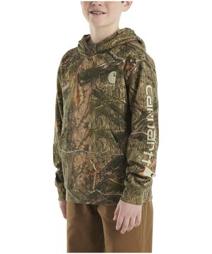 Chandail en molleton camouflage unisexe à manches longues avec graphique pour enfants, Carhartt