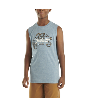 T-shirt sans manches unisexe pour jeunes, véhicule, Carhartt