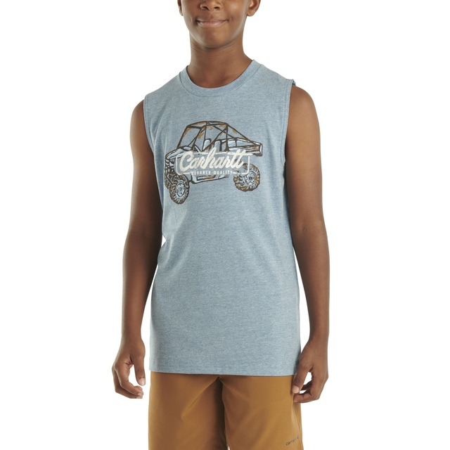 T-shirt sans manches unisexe pour jeunes, véhicule, Carhartt