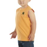 Carhartt Youth Unisex Sleevless Crew Neck T-Shirt Front_Angled_Left