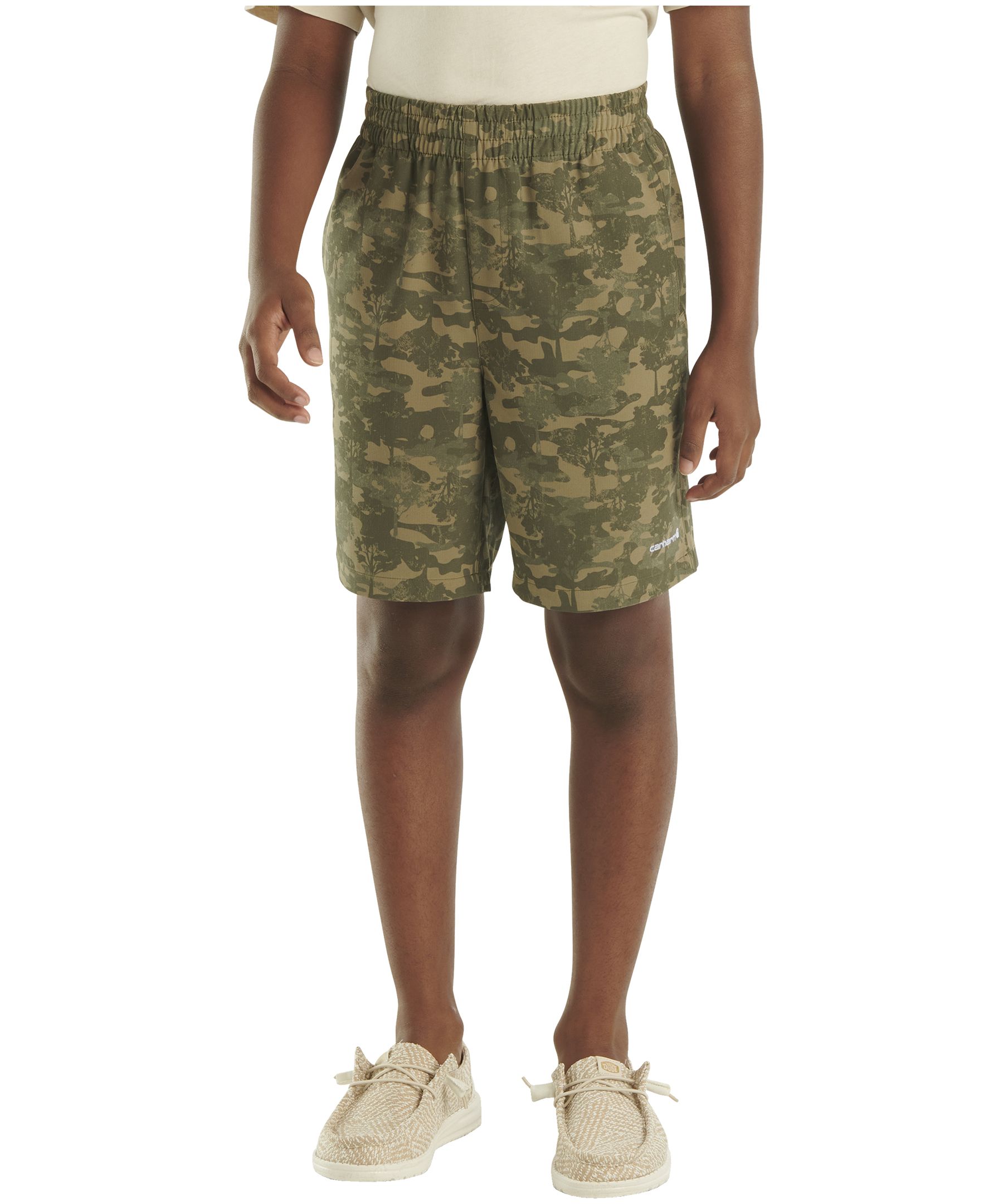Short de style travail unisexe à motif camouflage avec RUGGED FLEXMD pour enfants, Carhartt