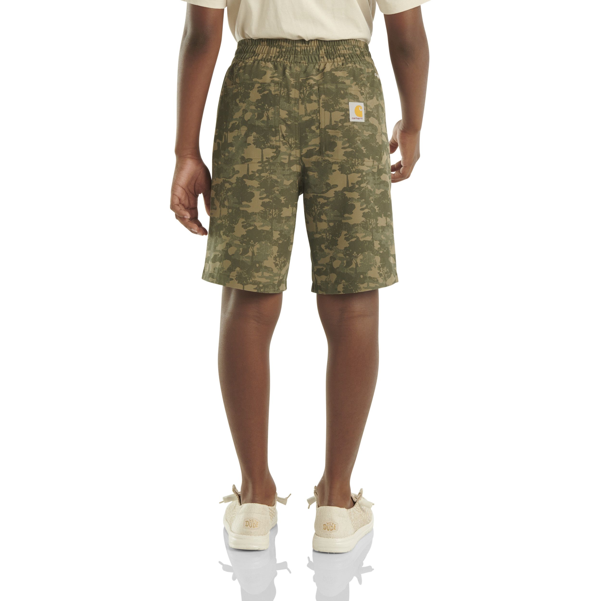 Short de style travail unisexe à motif camouflage avec RUGGED FLEXMD pour enfants, Carhartt