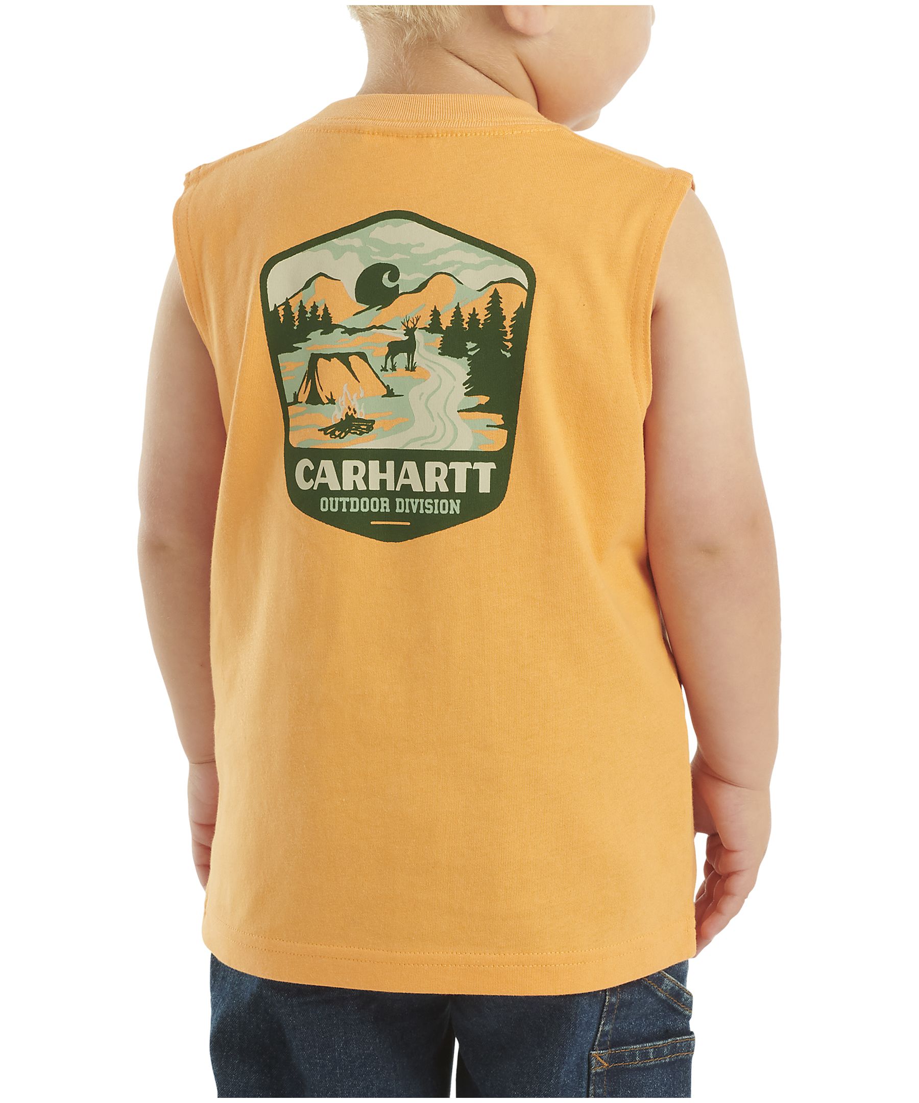 T-shirt unisexe à col ras du cou et sans manches pour jeunes, Carhartt