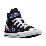 Chaussures de sport unisexes pour enfants d'âge préscolaire, Chuck Taylor All Star Sticker Stash, Converse Front_Three_Fourths_Angled_Right