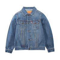 Levi's Youth Unisex Denim Trucker Jacket Front_Flat