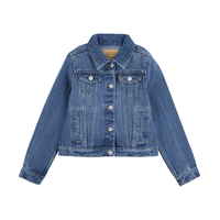 Levi's Youth Unisex Denim Trucker Jacket Front_Flat