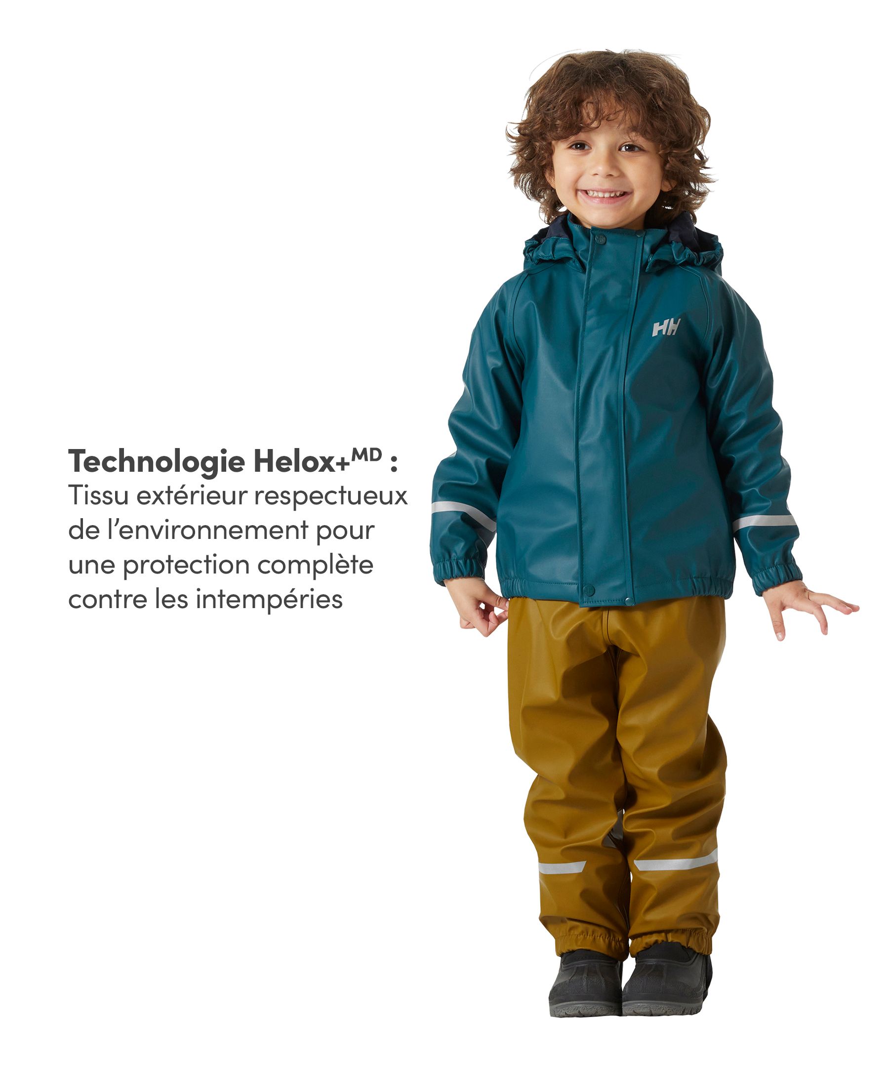 Ensemble de pluie en molleton unisexe pour tout-petits, Bergen, Helly Hansen