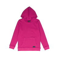 Silver Kids' Girl's Long Sleeve Thermal Knit Hoodie Front_Flat