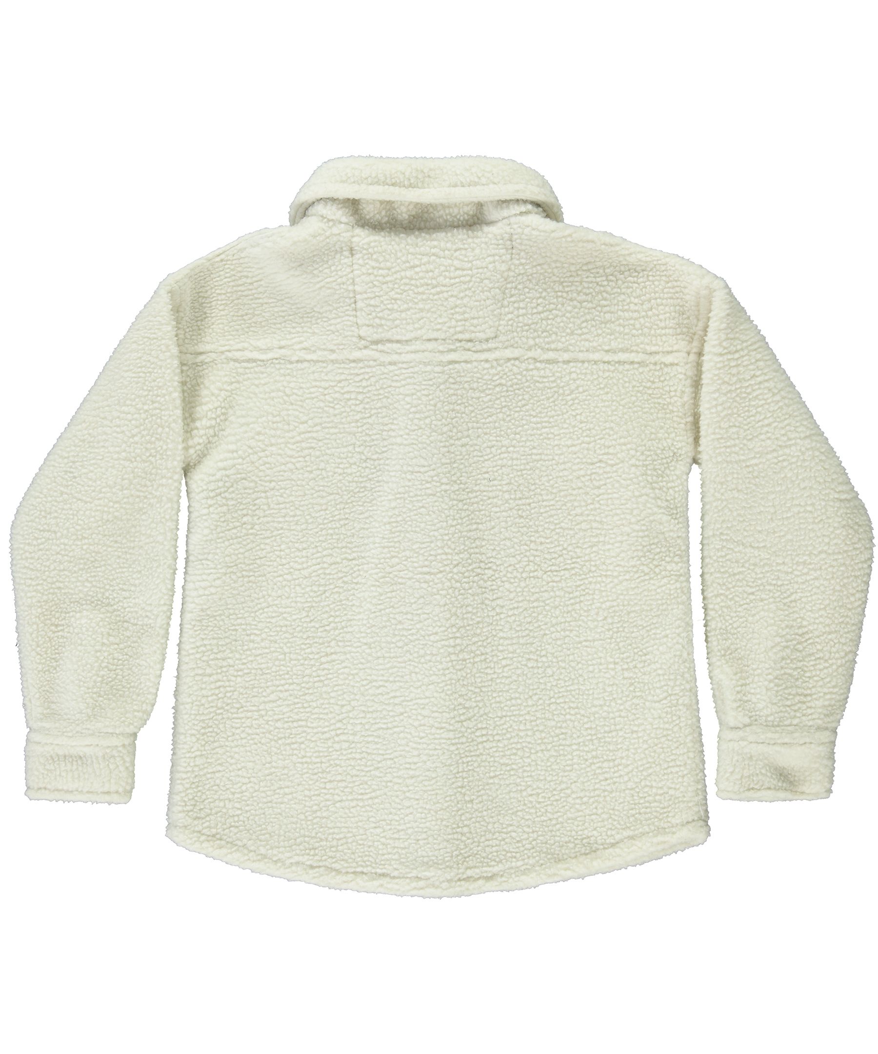 Silver Kids' Sherpa Shirt Jacket