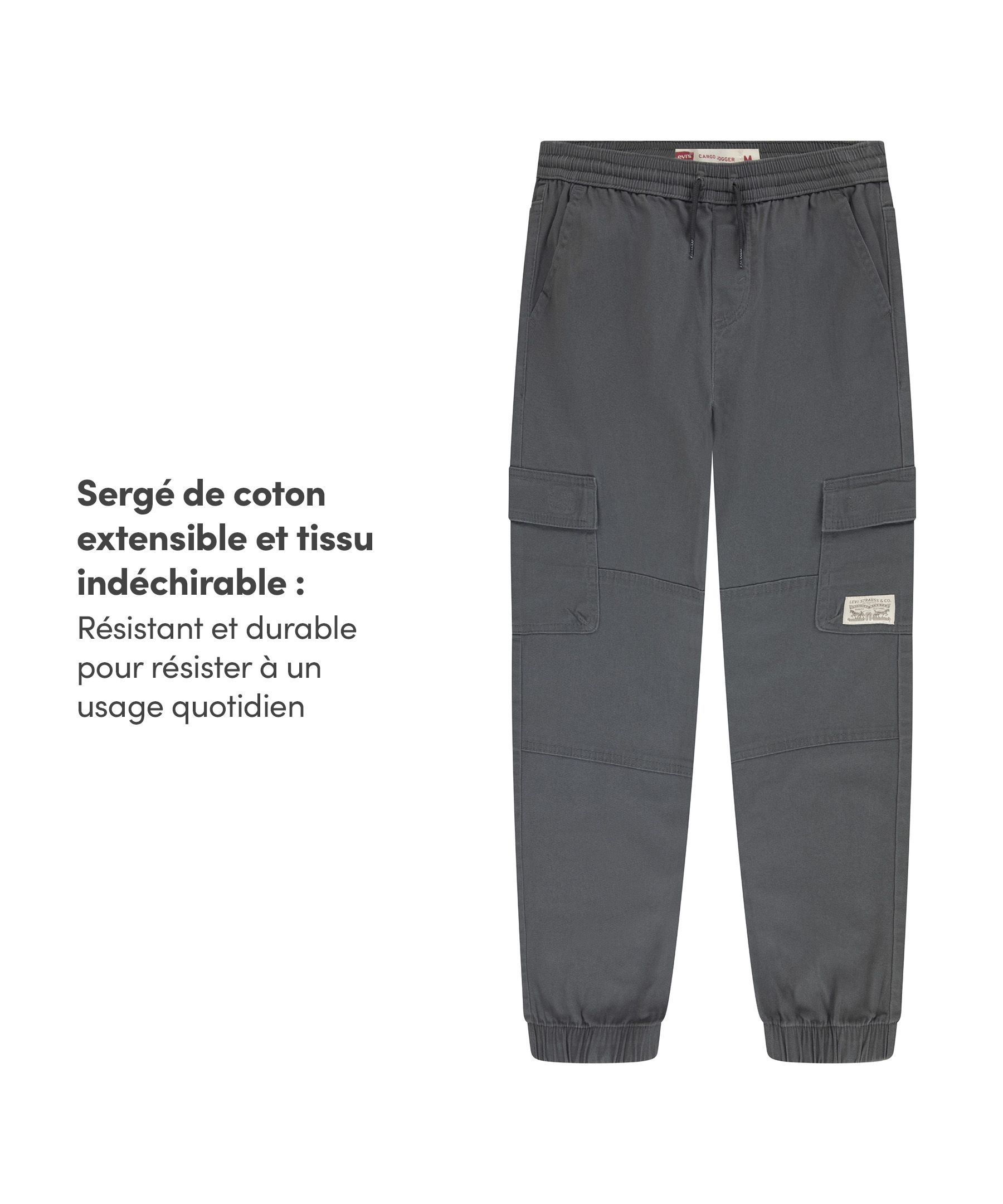 Pantalon de jogging cargo décontracté unisexe pour enfants, Go, Levi's