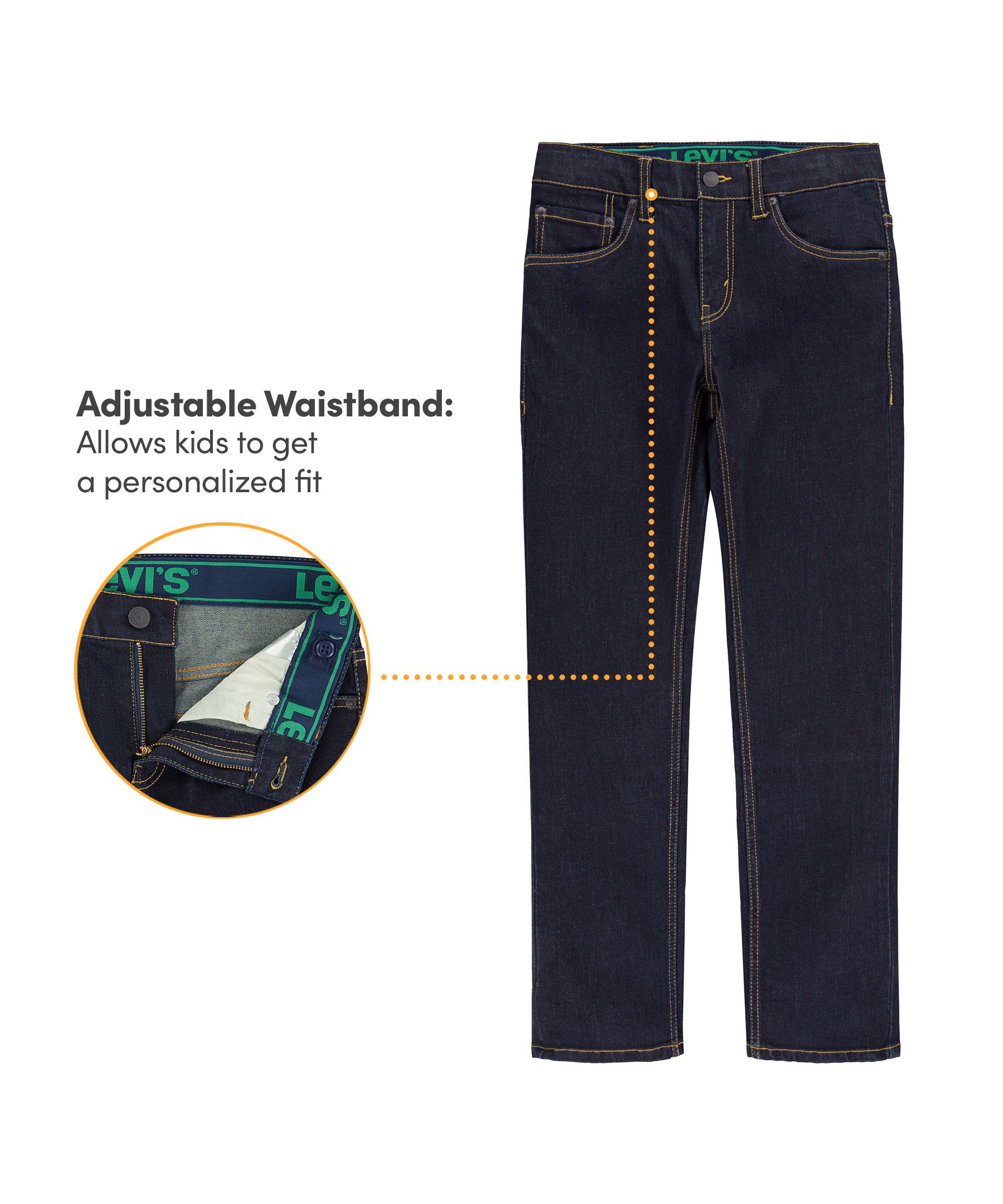 Levi's Kids' Unisex 511 Slim Fit Eco Performance Jeans