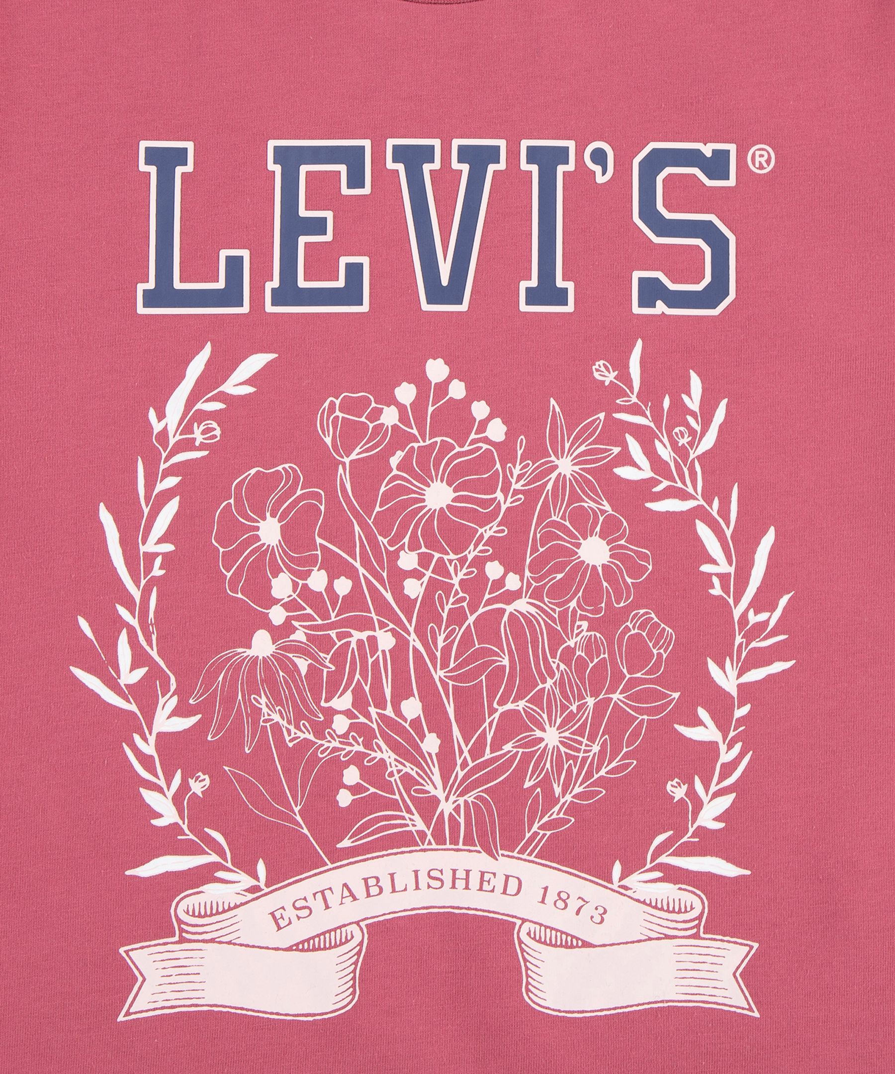 T-shirt à manches courtes universitaire unisexe pour enfants, Fleur, Levi's