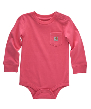 Carhartt Baby Unisex Long Sleeve Pocket Bodysuit