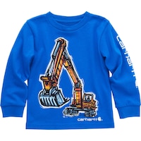 Carhartt Kids' Unisex Long Sleeve Construction T Shirt Front_Flat
