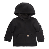 Chandail à capuche unisexe à glissière pleine longueur pour tout-petits, Carhartt Front_Flat