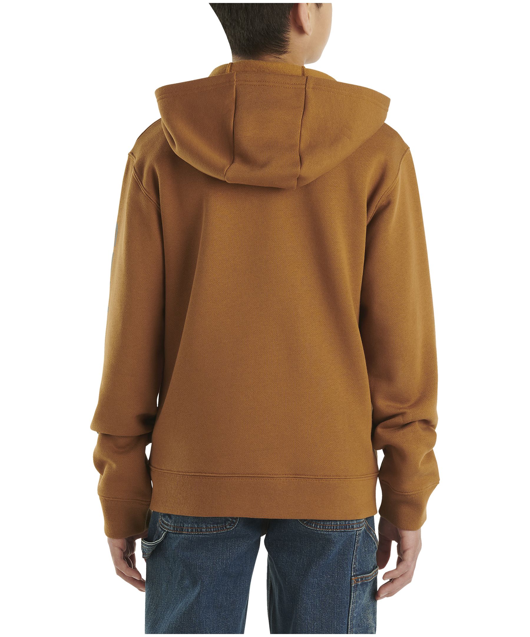 Chandail à capuche unisexe à manches longues et à fermeture à glissière pour enfants, Carhartt