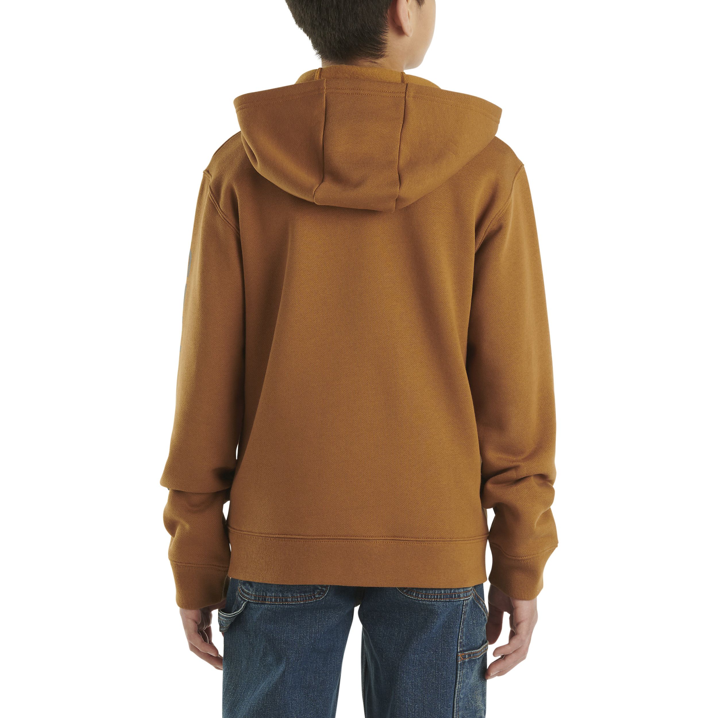Chandail à capuche unisexe à manches longues et à fermeture à glissière pour enfants, Carhartt