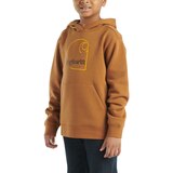 Carhartt Kids' Unisex Logo Fleece Hoodie Front_Angled_Left