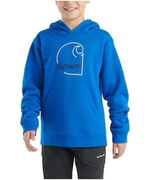 Chandail à capuche en molleton unisexe avec logo pour enfants, Carhartt