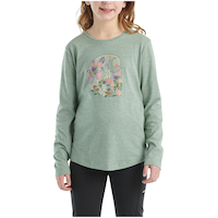 T-shirt floral unisexe à manches longues pour enfants, Carhartt Front_Flat