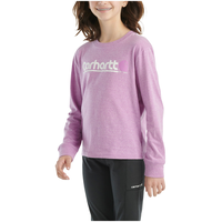 T-shirt de base unisexe à logo et à manches longues pour enfants, Carhartt Front_Three_Fourths_Angled_Left