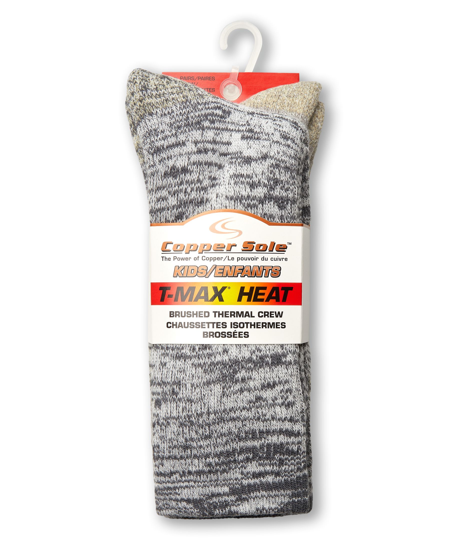 Chaussettes unisexes pour enfants, T-MAX Heat, Copper Sole