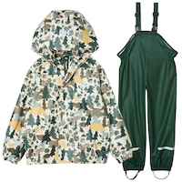 Ensemble de pluie unisexe en polyuréthane pour enfants, Bergen 2.0, Helly Hansen Front_Flat