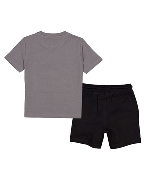 Silver Toddler Unisex Short Sleeve T Shirt Set
