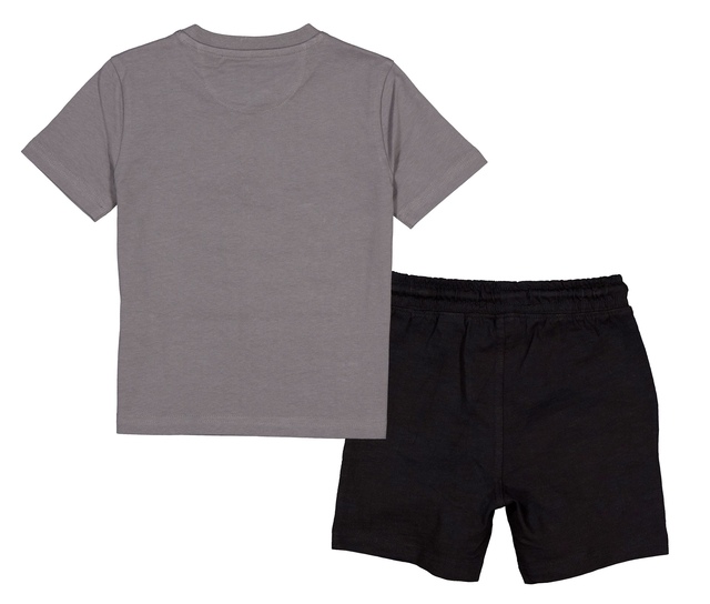 Silver Toddler Unisex Short Sleeve T Shirt Set