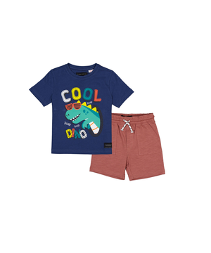 Silver Toddler Unisex Short Sleeve T Shirt Set