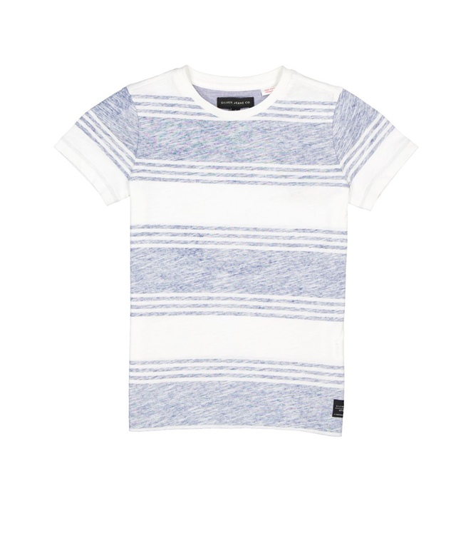 T-shirt unisexe à imprimé inversé pour enfants, Silver