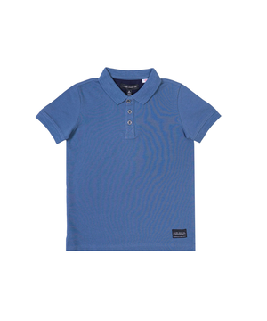 Polo en piqué unisexe à manches courtes pour enfants, Silver