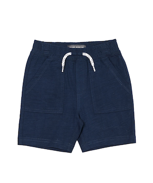 Short à enfiler unisexe en tricot pour enfants, Silver