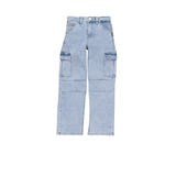 Silver Boys' Garret Loose Fit Cargo Jean Front_Flat