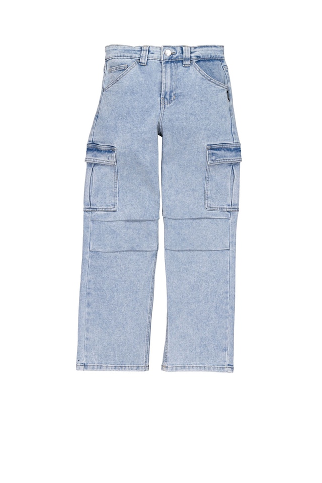 Jean cargo de coupe ample pour garçons, Garret, Silver