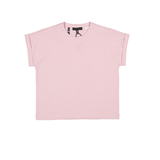 T-shirt unisexe à coupe carrée et à manches courtes pour enfants, Silver Front_Flat