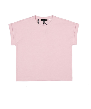 T-shirt unisexe à coupe carrée et à manches courtes pour enfants, Silver