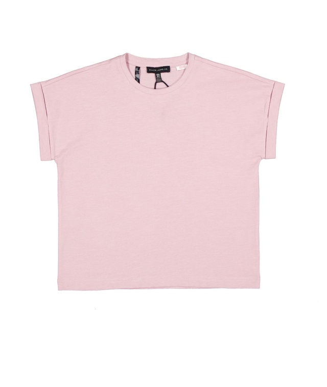 T-shirt unisexe à coupe carrée et à manches courtes pour enfants, Silver