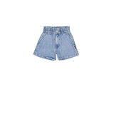 Silver Kids' Girls' Denim Pull On Short Front_Flat