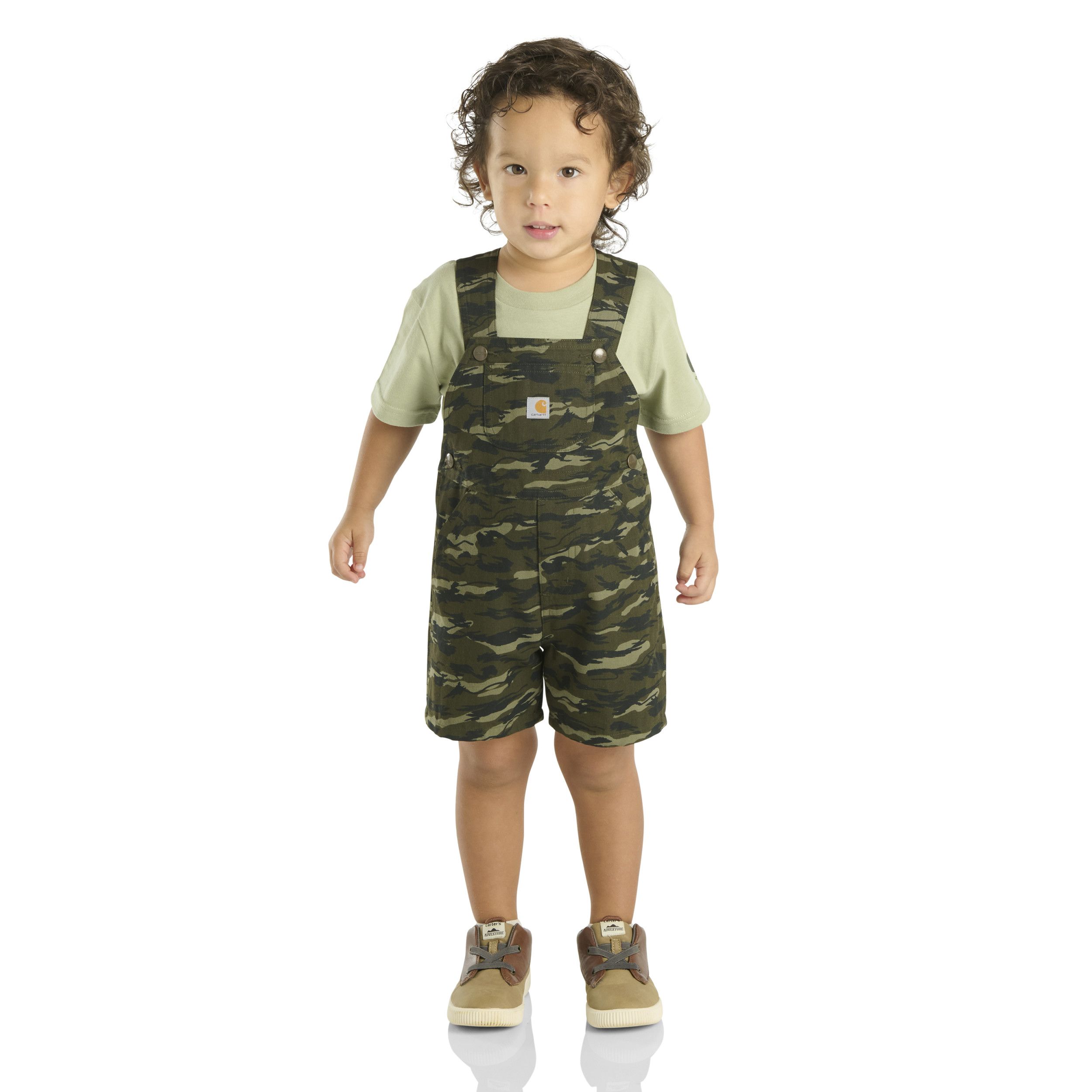 Carhartt Toddler Unisex Camo Shortalls 2-Piece Set