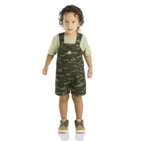 Carhartt Toddler Unisex Camo Shortalls 2-Piece Set Front_Flat