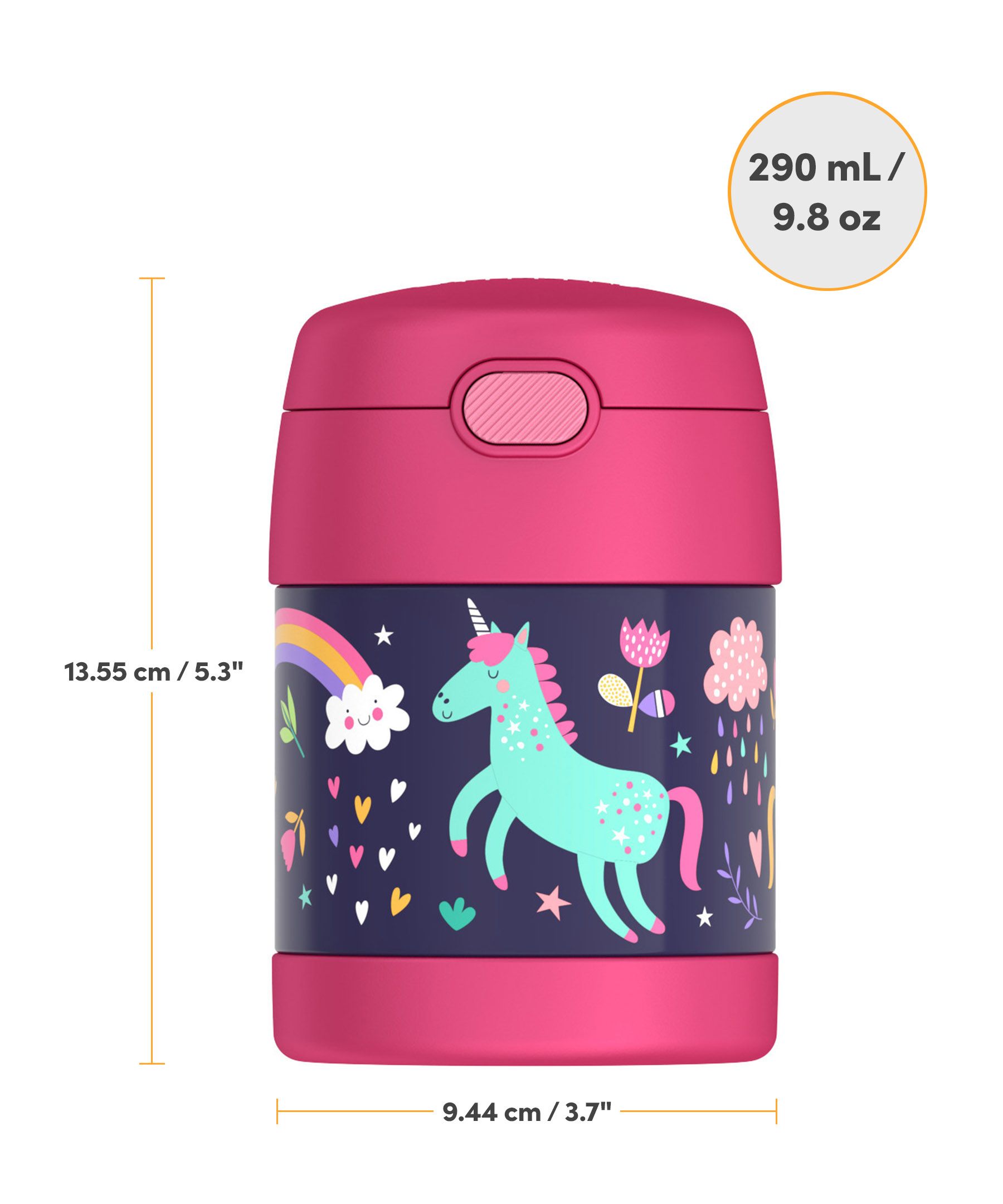 Thermos Kids Stainless Steel Funtainer Food Jar - 290 ml