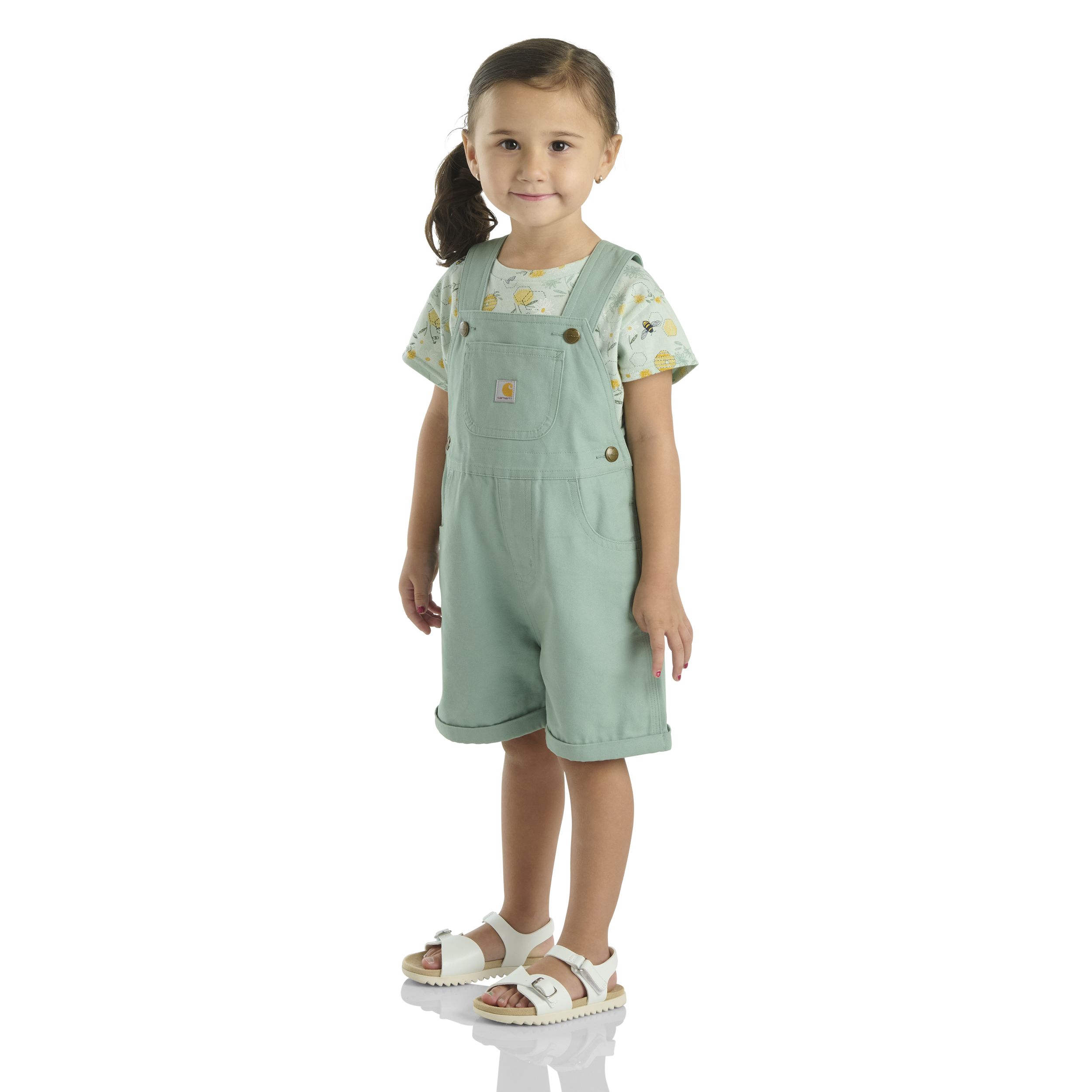 Carhartt Toddler Unisex Canvas Shortalls 2-Piece Set