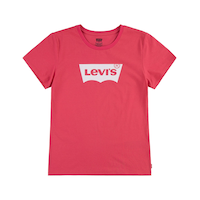 T-shirt unisexe à manches courtes à logo d'ailes de chauve-souris pour jeunes, Levi's Front_Flat