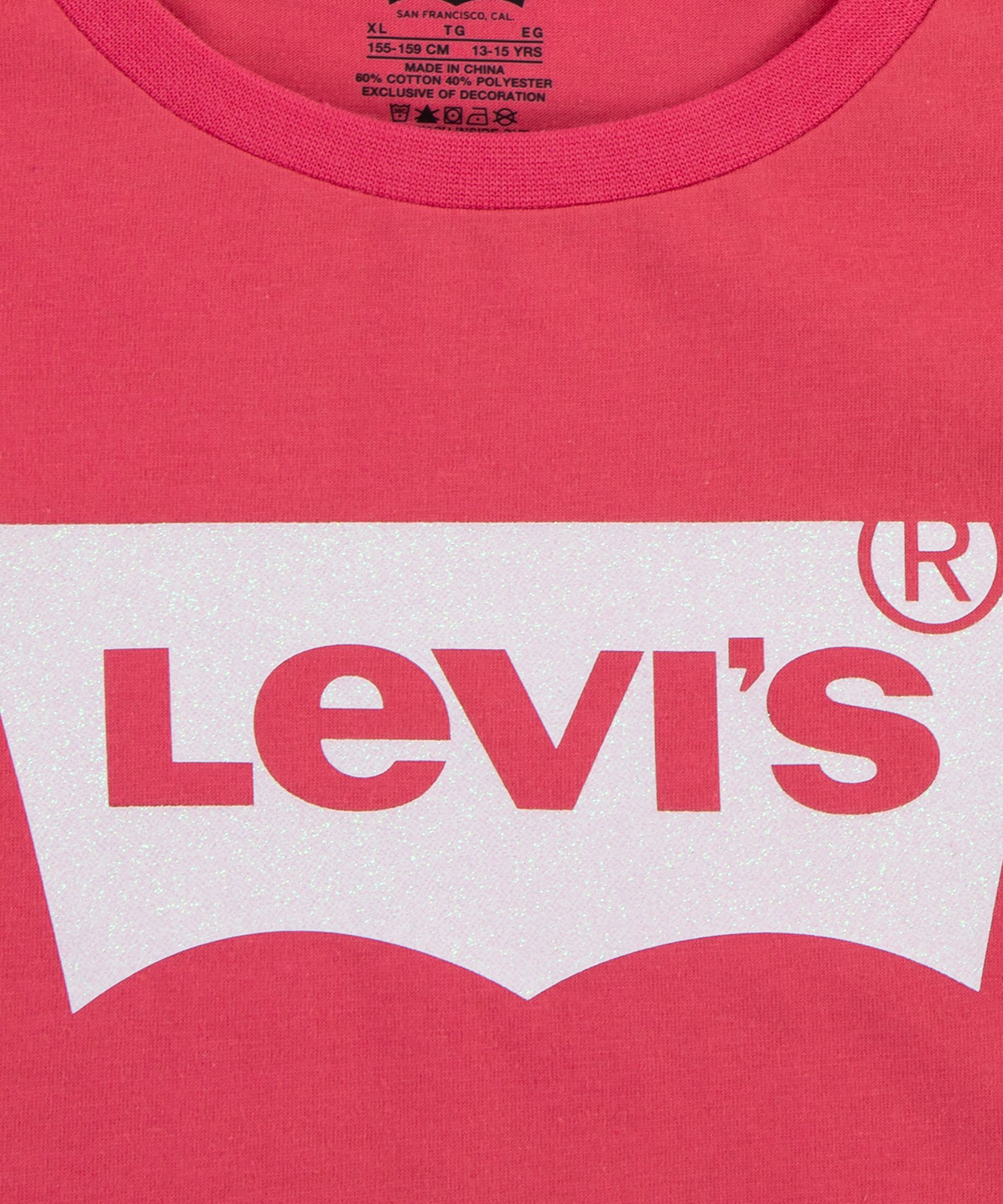 T-shirt unisexe à manches courtes à logo d'ailes de chauve-souris pour jeunes, Levi's