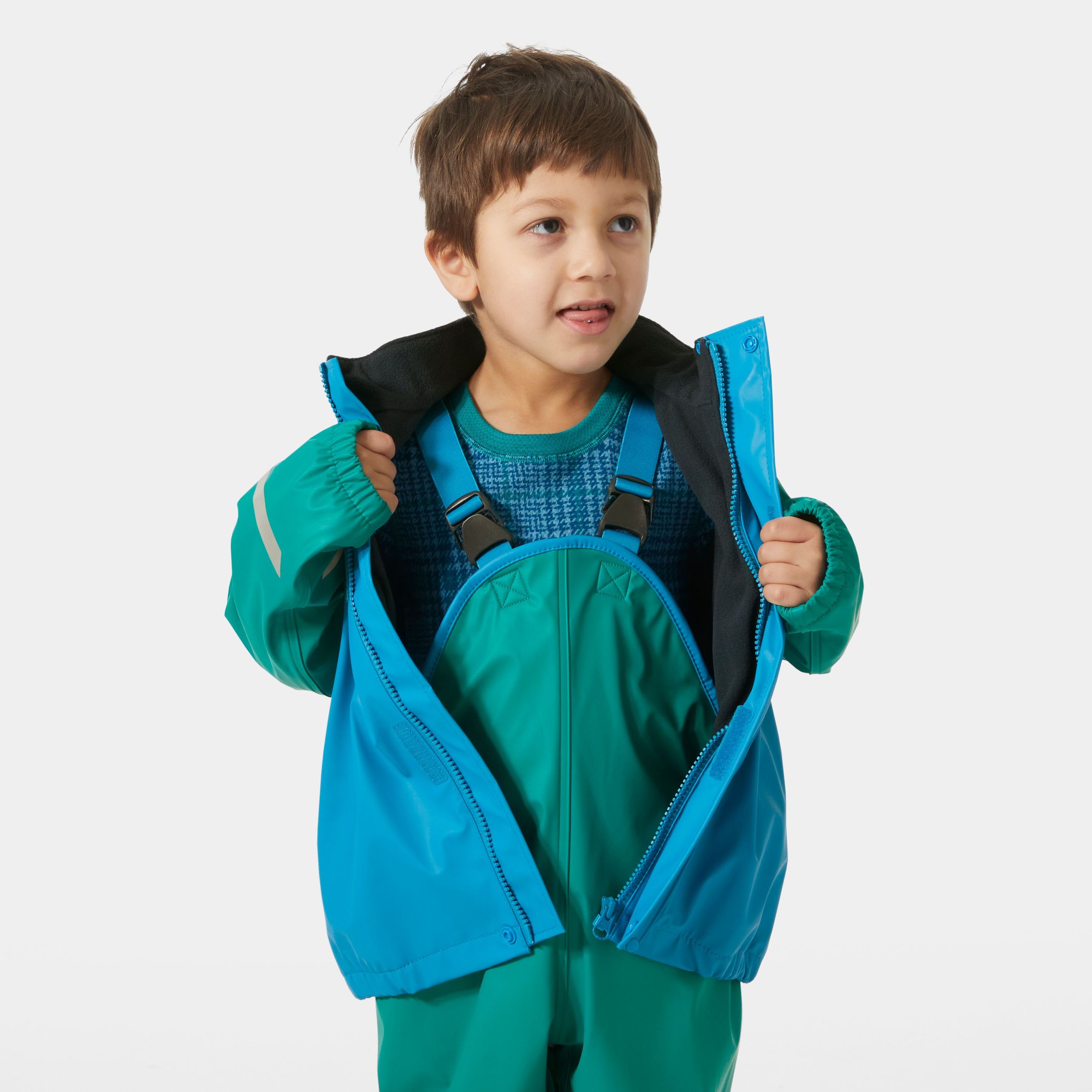 Ensemble de pluie doublé en molleton pour enfants, Bergen, Helly Hansen